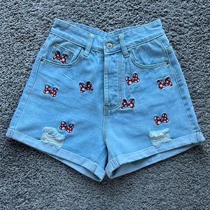 DISNEY Minnie Mouse High Waisted Shorts size 26